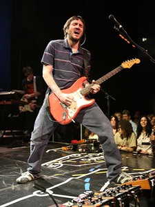 John Fruciante with Pedalboard