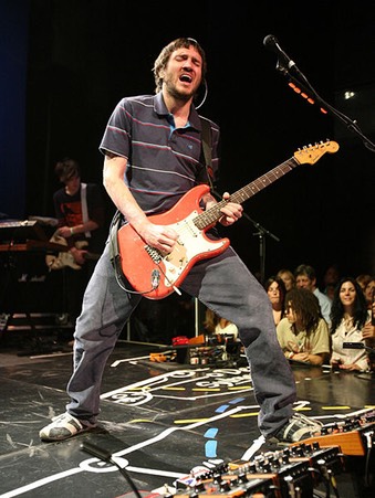 John Fruciante with Pedalboard
