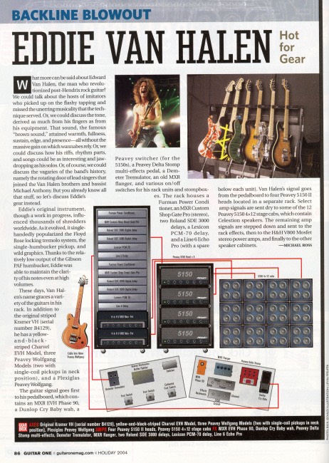 Eddie Van Halen's Marshall stack and Frankenstrat