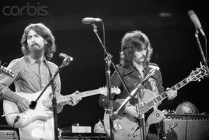 George Harrison and Eric Clapton