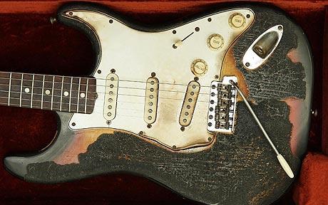 jimi hendrix burnt strat